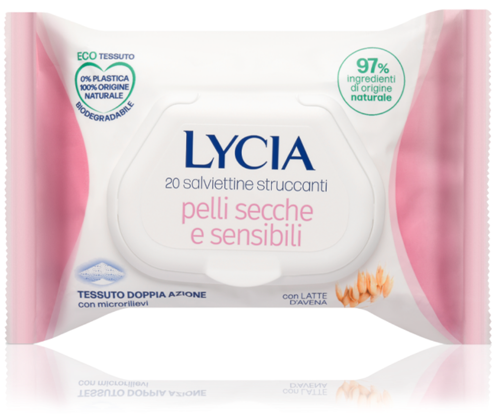 LYCIA SALVIETTE STRUCCANTI PER PELLI SECCHE E SENSIBILI 20PZ.png