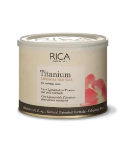 RICA CERA DEPILATORIA LIPOSOLUBILE TITANIUM.webp