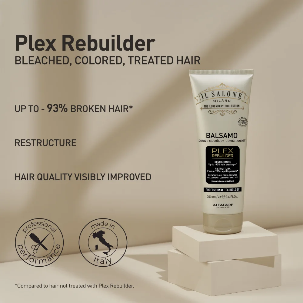 ALFAPARF MILANO PLEX REBUILDER PER CAPELLI TRATTATI, COLORATI E DECOLORATI.webp
