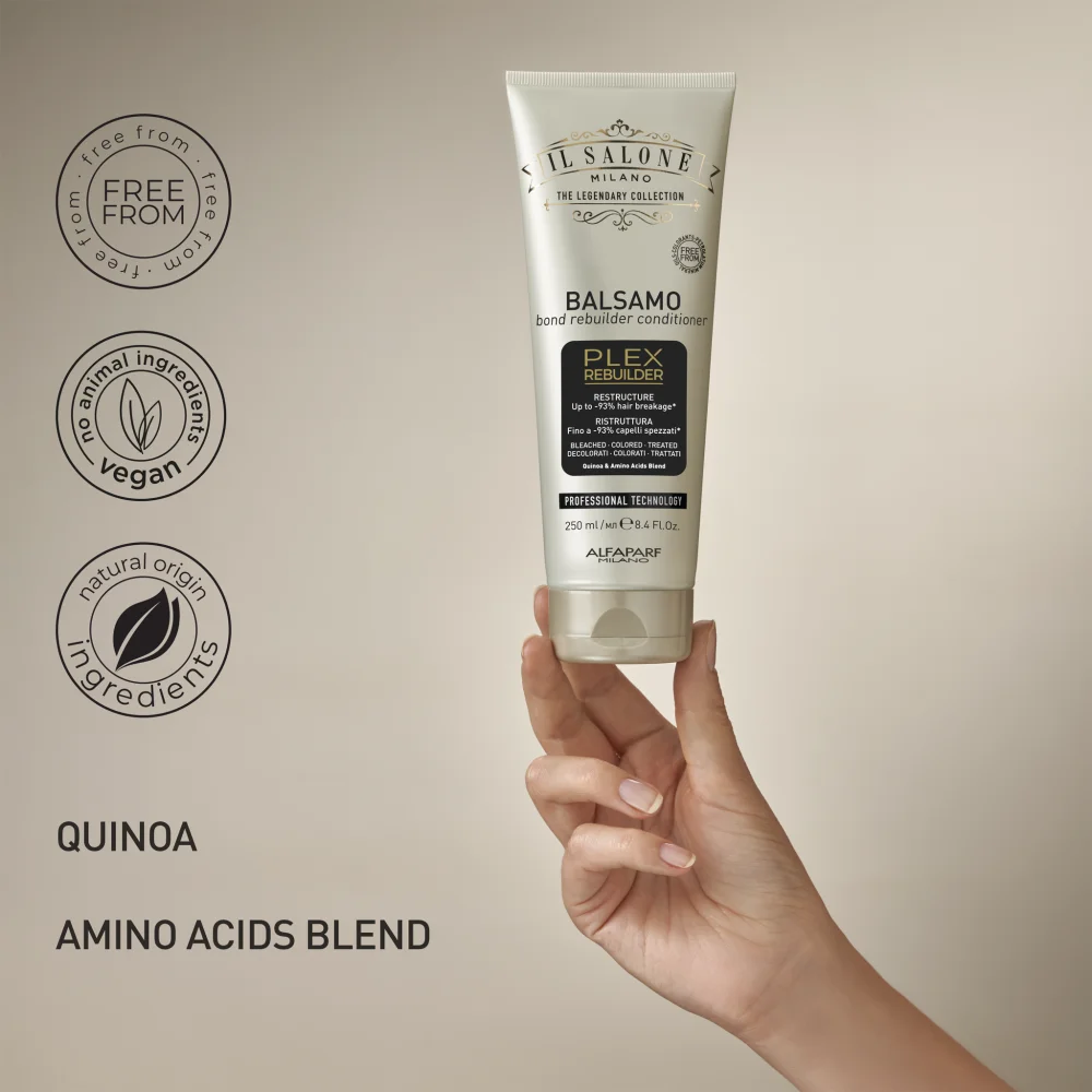 ALFAPARF IL SALONE MILANO FATTO CON CON PRODOTTI DI ORIGINE NATURALE E CON PRODOTTI VEGAN