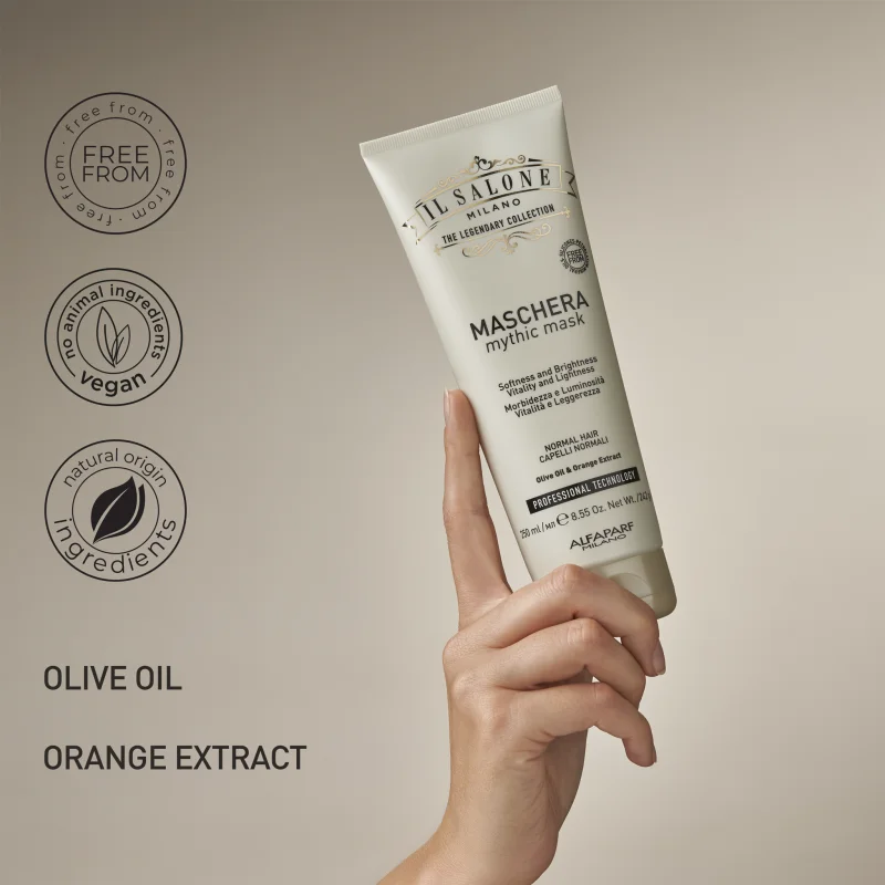 alfaparf il salone milano mythic mask con prodotti di origine naturale e vegane.webp