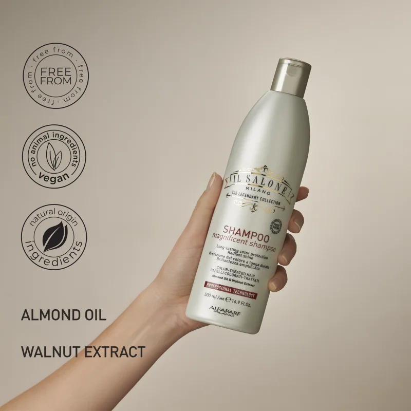 SHAMPOO MAGNIFICENT FATTO COPRODOTTI NATURALI E VEGANI IL SALONE MILANO.webp