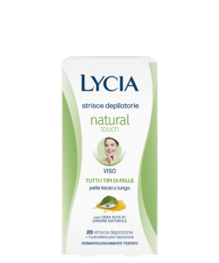 lycia Strisce Depilatorie Viso Natural Touch 20 Strisce + 4 Salviettine.png
