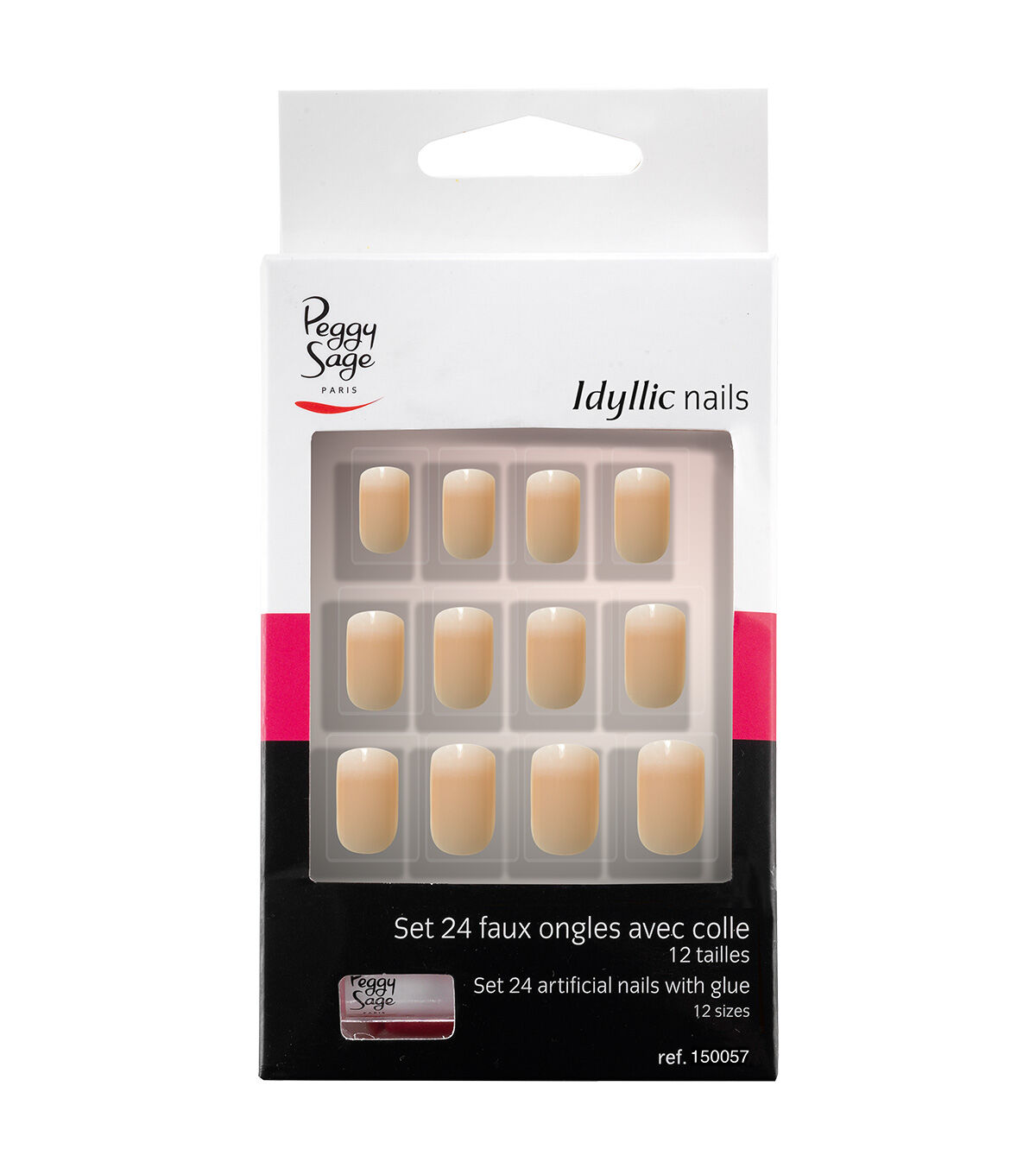 PEGGY SAGE Kit di 24 unghie finte Unghie idilliache - Baby boomer .jpg