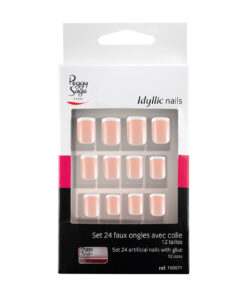 PEGGY SAGE Kit di 24 unghie finte Unghie idilliache - French-fine .jpg
