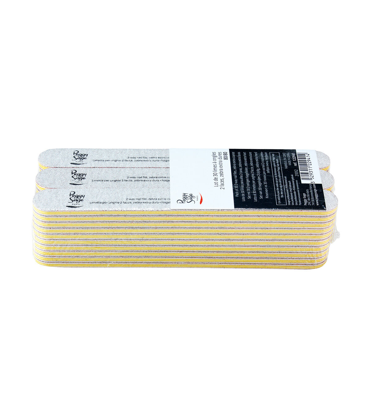 PEGGY SAGE Lime per unghie lavabili Zebra 2 lati 8080 - confezione da 30 pezzi .jpg