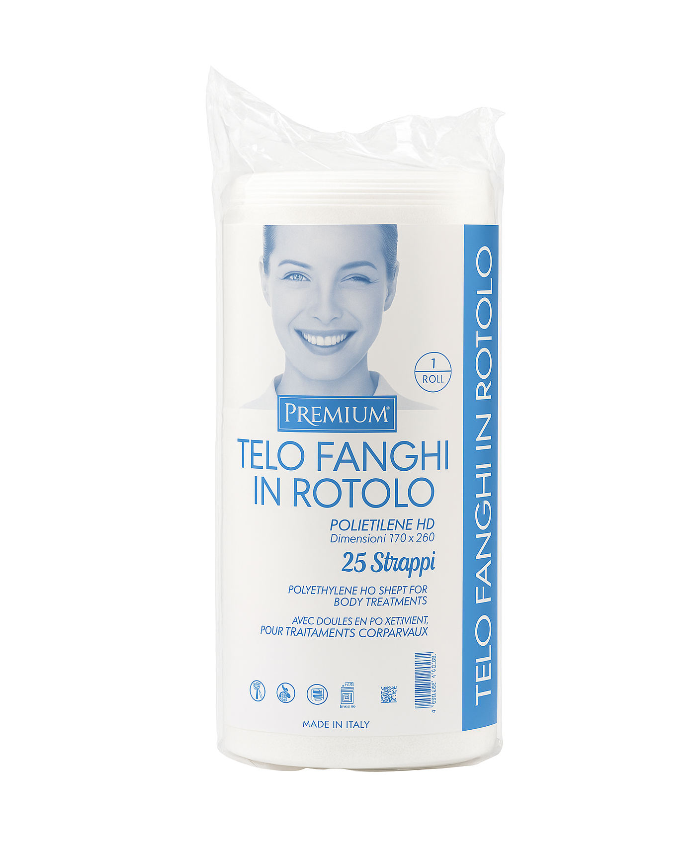 XANITALIA PREMIUM Telo Fanghi in Rotolo 25 Strappi in Polietilene 1100.041