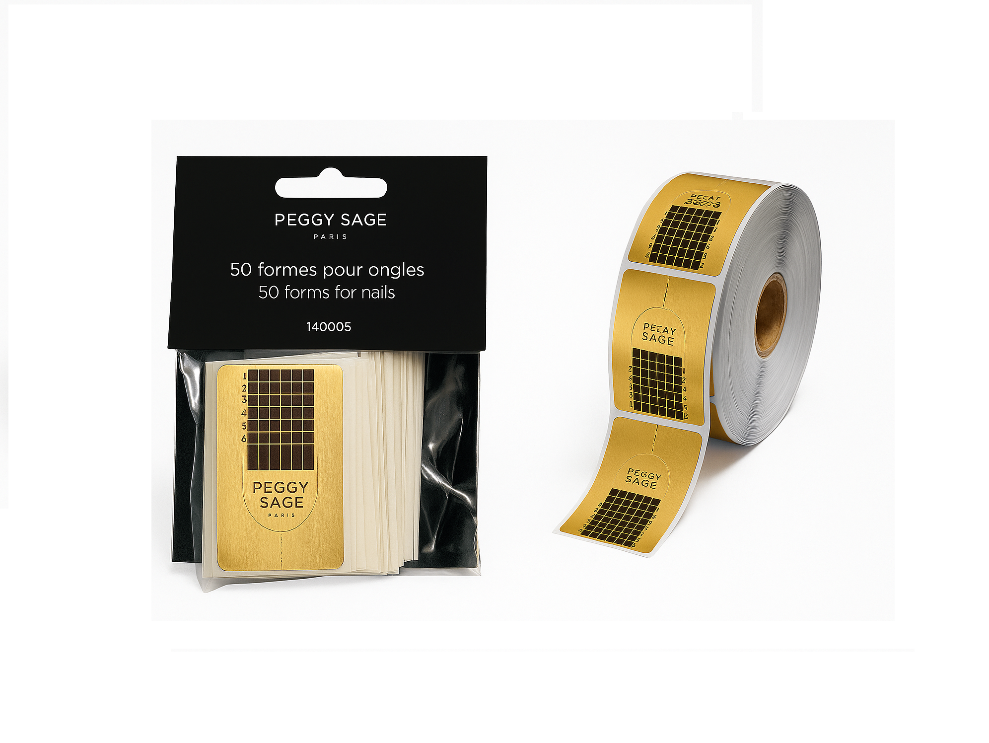 PEGGY SAGE Forme Adesive per Ricostruzione Unghie 50pz - 500pz